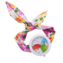 Load image into Gallery viewer, AİMECOR Flower Scarf Bracelet Watches