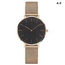 Load image into Gallery viewer, LOKİOR Classic Striped Nylon Strap Watch