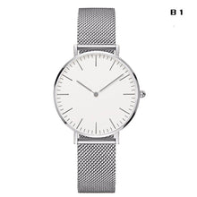 Load image into Gallery viewer, LOKİOR Classic Striped Nylon Strap Watch