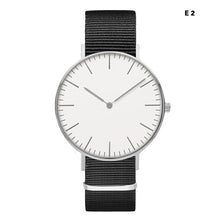 Load image into Gallery viewer, LOKİOR Classic Striped Nylon Strap Watch