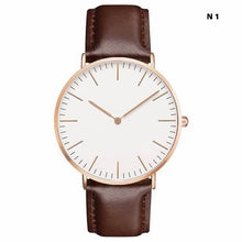 Load image into Gallery viewer, LOKİOR Classic Striped Nylon Strap Watch